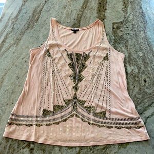 Light Pink Express top with sequin detail